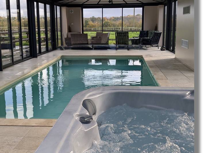 Chambre d’hôte pour 2 personnes, avec sauna ainsi que jardin et jacuzzi en Normandie