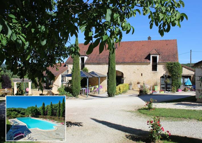Chambre d’hôte pour 4 personnes, avec piscine et jardin en Dordogne