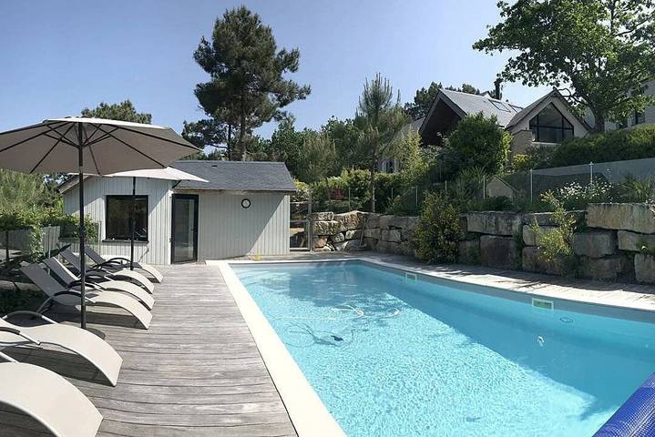 Chambre d’hôte pour 2 personnes, avec jardin et piscine dans le Morbihan