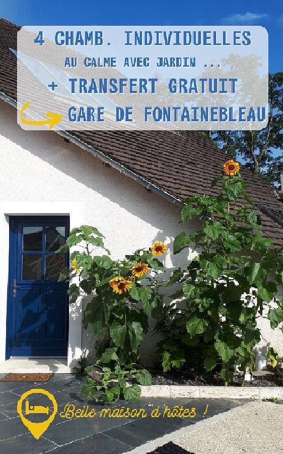 Chambre d’hôte pour 2 personnes, avec jardin et piscine dans Seine-et-Marne