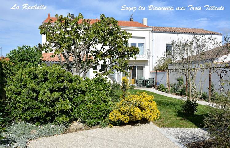 Chambre d’hôte pour 4 personnes, avec jardin à La Rochelle