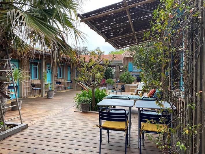 Chambre d’hôte pour 2 personnes, avec jardin et terrasse au Cap Ferret