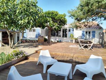 Chambre d’hôte pour 4 personnes, avec jardin et vue à Noirmoutier