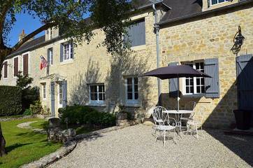 Chambre d’hôte pour 5 personnes, avec jardin dans le Calvados