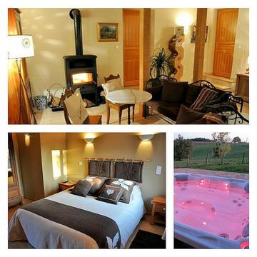 Chambre d’hôte pour 4 personnes, avec jacuzzi ainsi que piscine et jardin dans la Loire